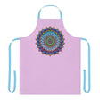 Lilac Mandala Apron - Hand - Drawn Art All Over Prints - Blululi