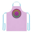 Lilac Mandala Apron - Hand Drawn Art All Over Prints - Blululi