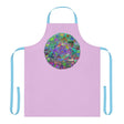 Lilac Mandala Apron - Hand - Drawn Art All Over Prints - Blululi