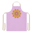 Lilac Mandala Apron - Hand Drawn Art All Over Prints - Blululi