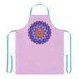 Lilac Mandala Apron - Hand Drawn Art All Over Prints - Blululi