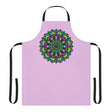 Lilac Mandala Apron - Hand Drawn Art All Over Prints - Blululi