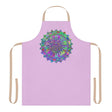 Lilac Mandala Apron - Hand Drawn Art All Over Prints - Blululi