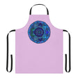 Lilac Mandala Apron - Hand Drawn Art All Over Prints - Blululi