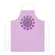 Lilac Mandala Apron - Hand Drawn Art All Over Prints - Blululi
