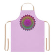 Lilac Mandala Apron - Hand Drawn Art All Over Prints - Blululi