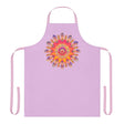 Lilac Mandala Apron - Hand Drawn Art All Over Prints - Blululi