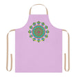 Lilac Mandala Apron - Hand Drawn Art All Over Prints - Blululi
