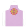 Lilac Mandala Apron - Hand Drawn Art All Over Prints - Blululi