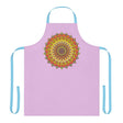 Lilac Mandala Apron - Hand Drawn Art All Over Prints - Blululi