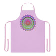 Lilac Mandala Apron - Hand - Drawn Art All Over Prints - Blululi