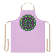 Lilac Mandala Apron - Hand Drawn Art All Over Prints - Blululi