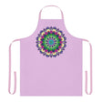 Lilac Mandala Apron - Hand Drawn Art All Over Prints - Blululi