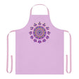 Lilac Mandala Apron - Hand Drawn Art All Over Prints - Blululi