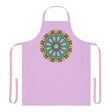 Lilac Mandala Apron - Hand Drawn Art All Over Prints - Blululi