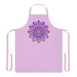 Lilac Mandala Apron - Hand Drawn Art All Over Prints - Blululi