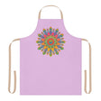 Lilac Mandala Apron - Hand Drawn Art All Over Prints - Blululi