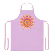 Lilac Mandala Apron - Hand - Drawn Art All Over Prints - Blululi