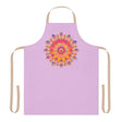 Lilac Mandala Apron - Hand Drawn Art All Over Prints - Blululi