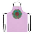 Lilac Mandala Apron - Hand Drawn Art All Over Prints - Blululi