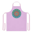 Lilac Mandala Apron - Hand Drawn Art All Over Prints - Blululi