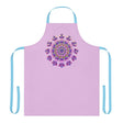 Lilac Mandala Apron - Hand Drawn Art All Over Prints - Blululi