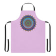 Lilac Mandala Apron - Hand - Drawn Art All Over Prints - Blululi