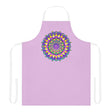 Lilac Mandala Apron - Hand Drawn Art All Over Prints - Blululi