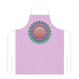 Lilac Mandala Apron - Hand Drawn Art All Over Prints - Blululi
