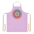 Lilac Mandala Apron - Hand Drawn Art All Over Prints - Blululi