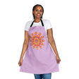 Lilac Mandala Apron - Hand - Drawn Art All Over Prints - Blululi
