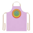 Lilac Mandala Apron - Hand Drawn Art All Over Prints - Blululi