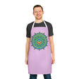 Lilac Mandala Apron - Hand Drawn Art Kitchen All Over Prints - Blululi