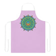 Lilac Mandala Apron - Hand Drawn Art Kitchen All Over Prints - Blululi