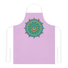 Lilac Mandala Apron - Hand Drawn Art Kitchen All Over Prints - Blululi