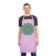 Lilac Mandala Apron - Hand Drawn Art Kitchen All Over Prints - Blululi