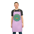 Lilac Mandala Apron - Hand Drawn Art Kitchen All Over Prints - Blululi