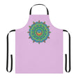 Lilac Mandala Apron - Hand Drawn Art Kitchen All Over Prints - Blululi