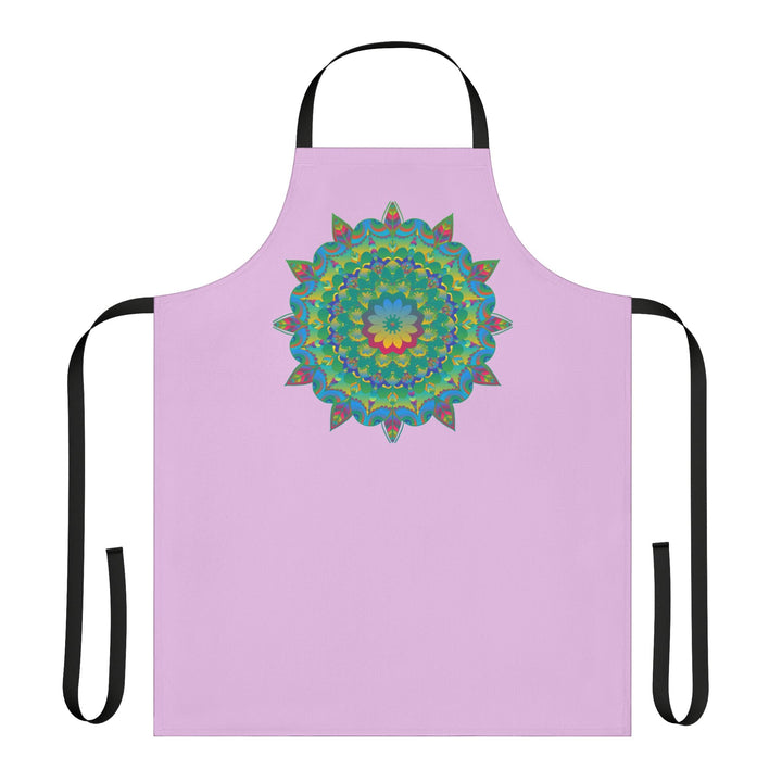 Lilac Mandala Apron - Hand Drawn Art Kitchen All Over Prints - Blululi