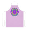 Lilac Mandala Apron - Hand Drawn Art Kitchen Decor All Over Prints - Blululi