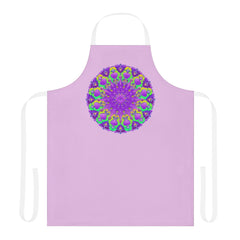 Lilac Mandala Apron - Hand Drawn Art Kitchen Decor All Over Prints - Blululi