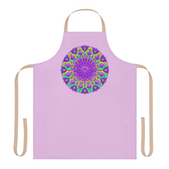 Lilac Mandala Apron - Hand Drawn Art Kitchen Decor All Over Prints - Blululi