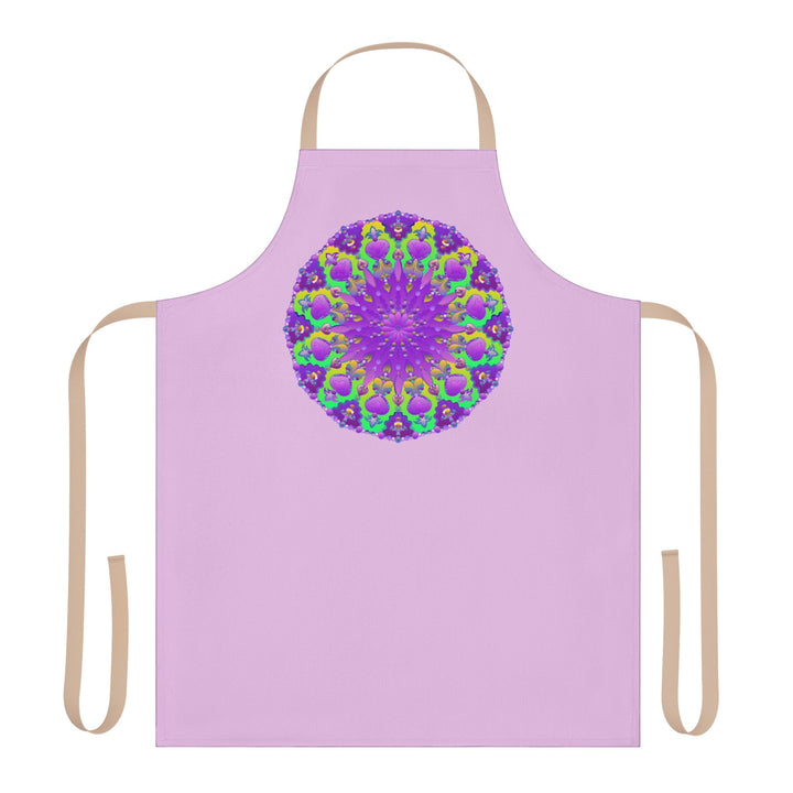 Lilac Mandala Apron - Hand Drawn Art Kitchen Decor All Over Prints - Blululi