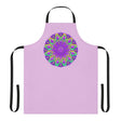 Lilac Mandala Apron - Hand Drawn Art Kitchen Decor All Over Prints - Blululi