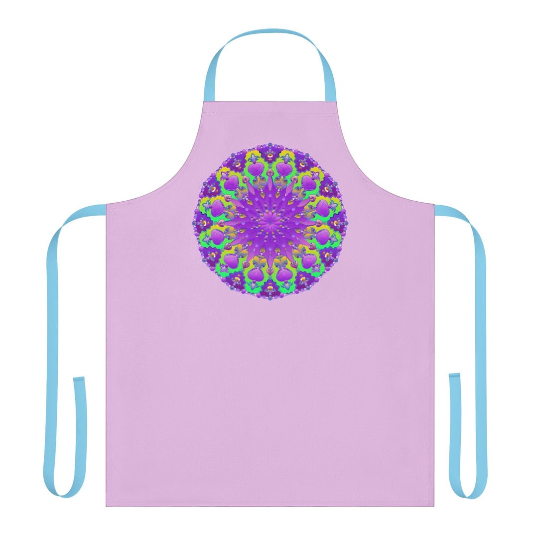 Lilac Mandala Apron - Hand Drawn Art Kitchen Decor All Over Prints - Blululi