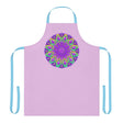 Lilac Mandala Apron - Hand Drawn Art Kitchen Decor All Over Prints - Blululi
