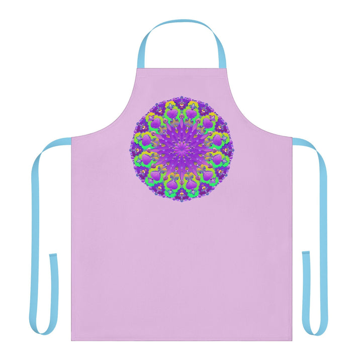 Lilac Mandala Apron - Hand Drawn Art Kitchen Decor All Over Prints - Blululi