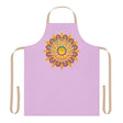 Lilac Mandala Apron - Hand - Drawn Art Kitchen Wear All Over Prints - Blululi