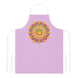 Lilac Mandala Apron - Hand - Drawn Art Kitchen Wear All Over Prints - Blululi