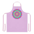 Lilac Mandala Apron - Hand Drawn Floral Art All Over Prints - Blululi